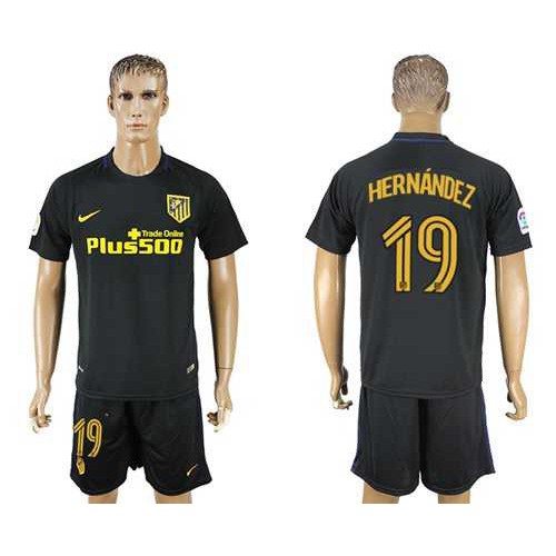 Atletico Madrid #19 Hernandez Away Soccer Club Jersey