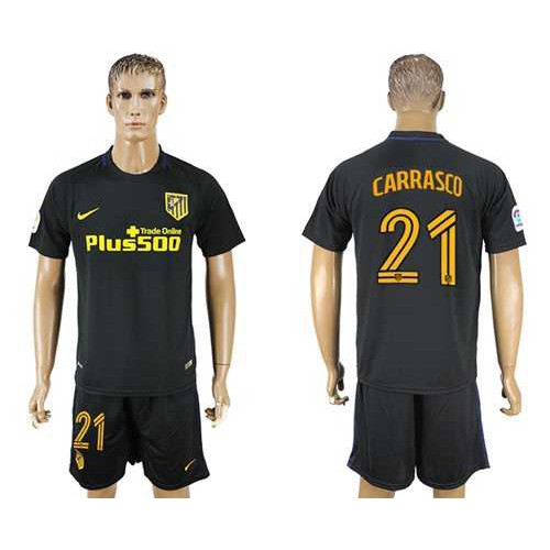 Atletico Madrid #21 Carrasco Away Soccer Club Jersey