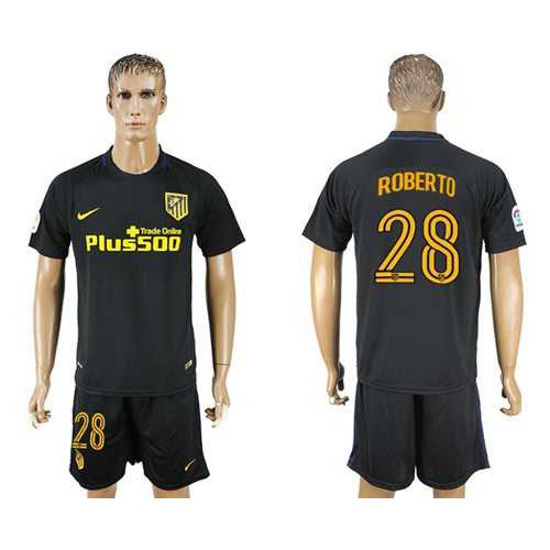 Atletico Madrid #28 Roberto Away Soccer Club Jersey