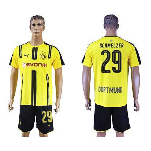 Dortmund #29 Schmelzer Home Soccer Club Jersey