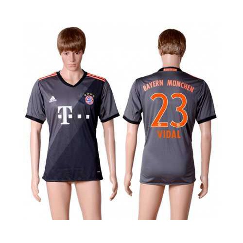 Bayern Munchen #23 Vidal Away Soccer Club Jersey