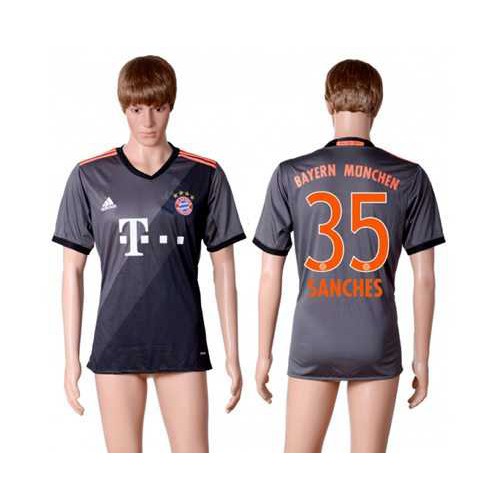 Bayern Munchen #35 Sanches Away Soccer Club Jersey