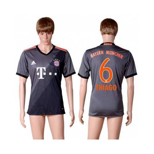 Bayern Munchen #6 Thiago Away Soccer Club Jersey