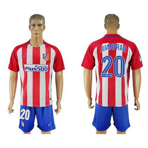 Atletico Madrid #20 Juanfran Home Soccer Club Jersey