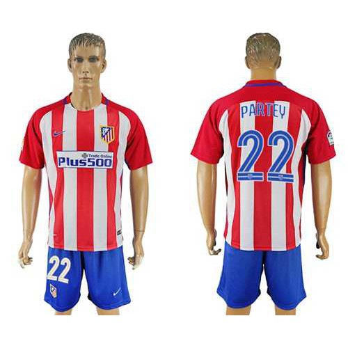 Atletico Madrid #22 Partey Home Soccer Club Jersey
