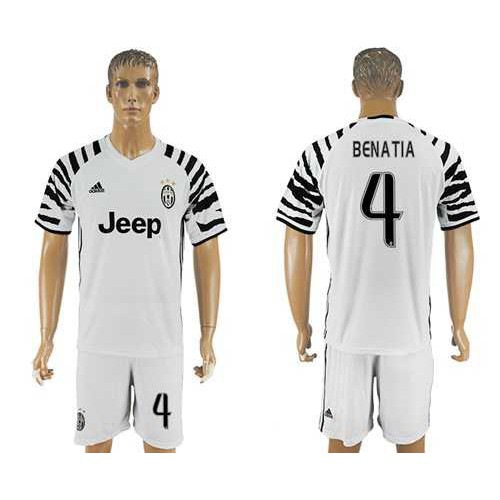 Juventus #4 Benatia SEC Away Soccer Club Jersey