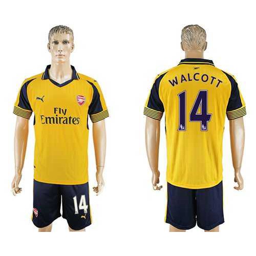 Arsenal #14 Walcott Away Soccer Club Jersey