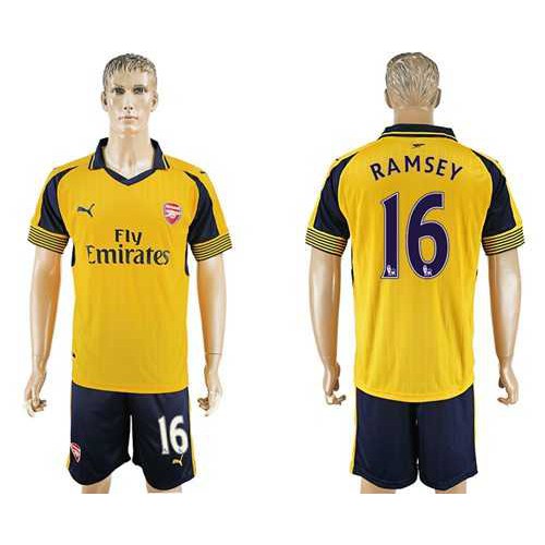 Arsenal #16 Ramsey Away Soccer Club Jersey
