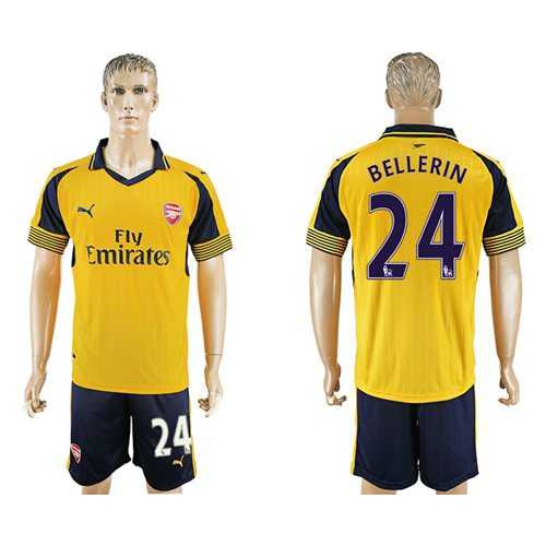 Arsenal #24 Bellerin Away Soccer Club Jersey