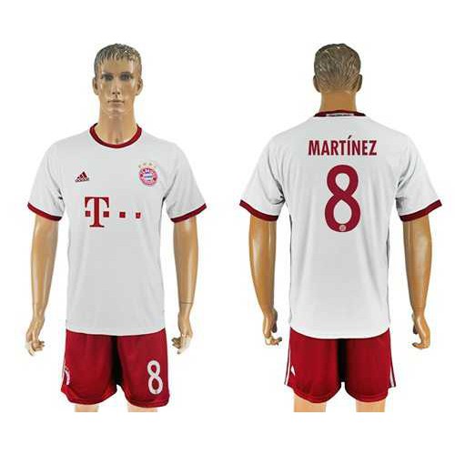 Bayern Munchen #8 Martinez Sec Away Soccer Club Jersey