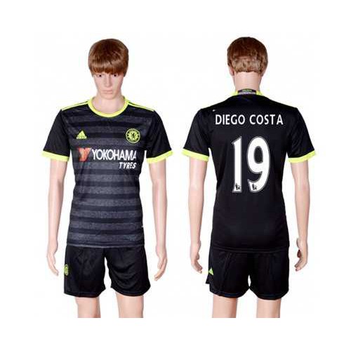 Chelsea #19 Diego Costa Away Soccer Club Jersey
