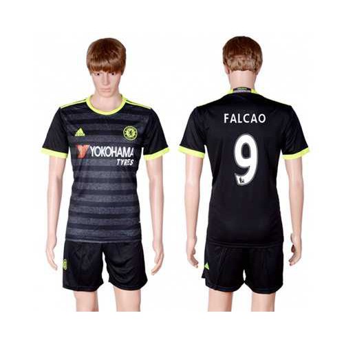 Chelsea #9 Falcao Away Soccer Club Jersey