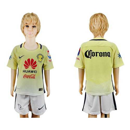 America Blank Home Kid Soccer Club Jersey