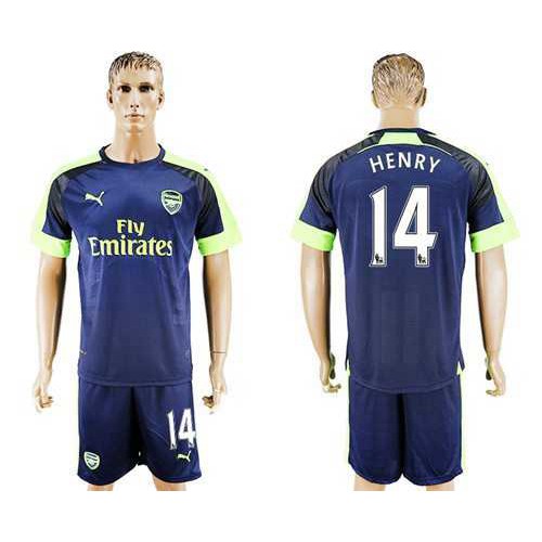 Arsenal #14 Henry Sec Away Soccer Club Jersey