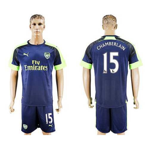 Arsenal #15 Chamberlain Sec Away Soccer Club Jersey