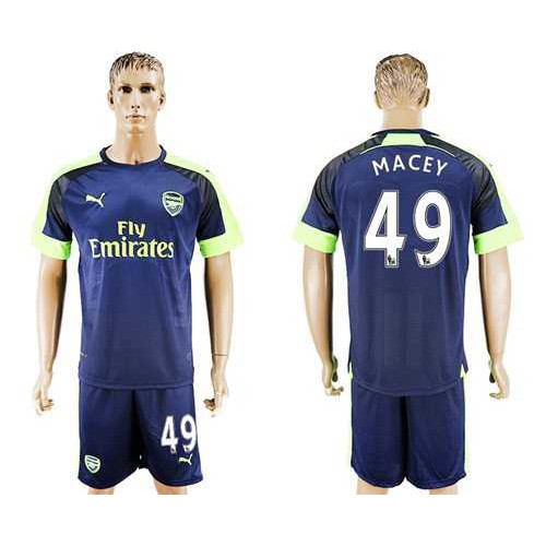 Arsenal #49 Macey Sec Away Soccer Club Jersey