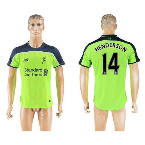 Liverpool #14 Henderson Sec Away Soccer Club Jersey