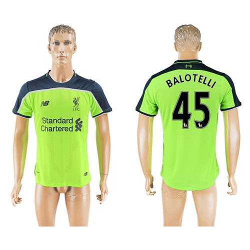 Liverpool #45 Balotelli Sec Away Soccer Club Jersey