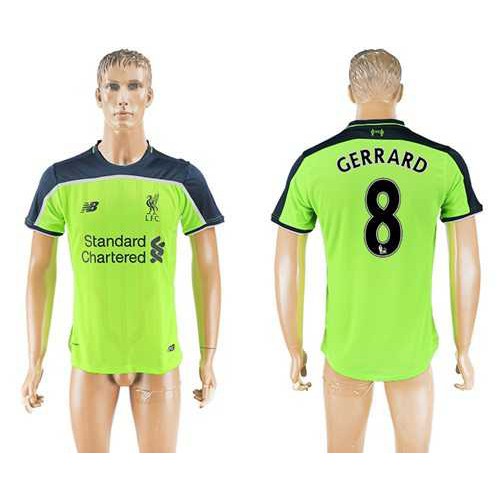 Liverpool #8 Gerrard Sec Away Soccer Club Jersey