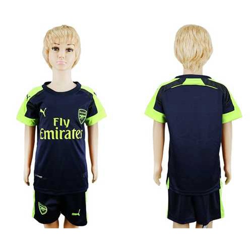 Arsenal Blank Sec Away Kid Soccer Club Jersey