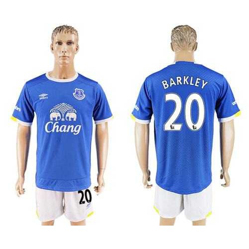 Everton #20 Barkley Home Soccer Club Jersey