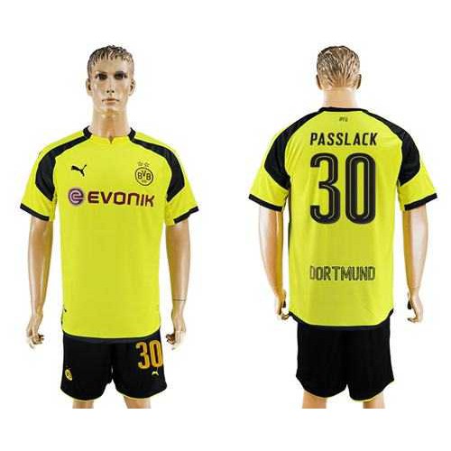 Dortmund #30 Passlack European Away Soccer Club Jersey