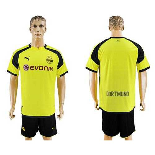 Dortmund Blank European Away Soccer Club Jersey