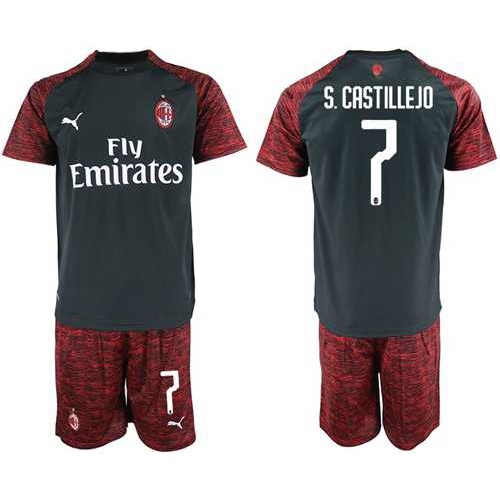 AC Milan #7 S.Castillejo Third Soccer Club Jersey