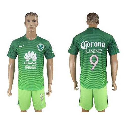 America #9 R.Jimenez Sec Away Soccer Club Jersey