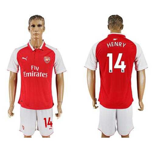 Arsenal #14 Henry Home Soccer Club Jersey