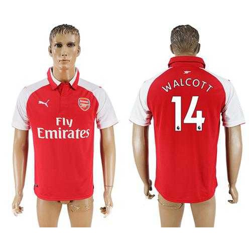 Arsenal #14 Walcott Home Soccer Club Jersey