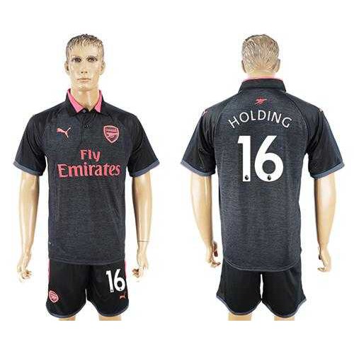 Arsenal #16 Holding Sec Away Soccer Club Jersey