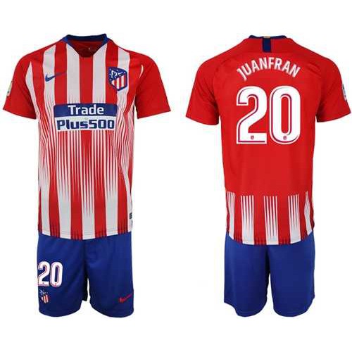 Atletico Madrid #20 Juanfran Home Soccer Club Jersey