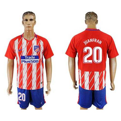 Atletico Madrid #20 Juanfran Home Soccer Club Jersey