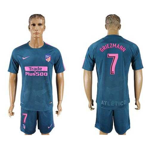 Atletico Madrid #7 Griezmann Sec Away Soccer Club Jersey