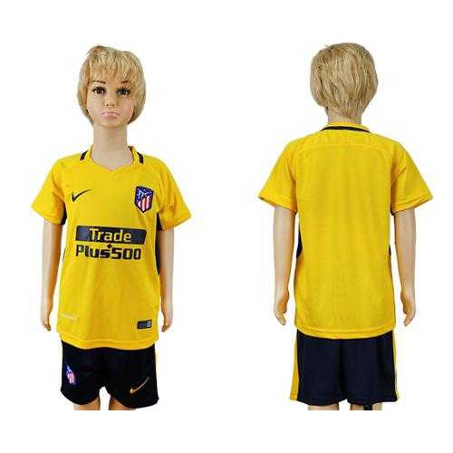Atletico Madrid Blank Away Kid Soccer Club Jersey