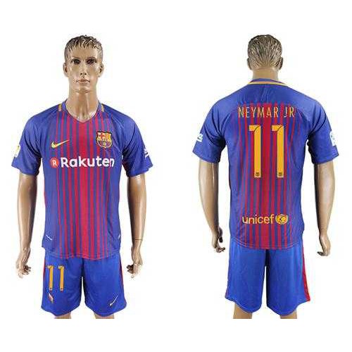 Barcelona #11 Neymar Jr Home Soccer Club Jersey