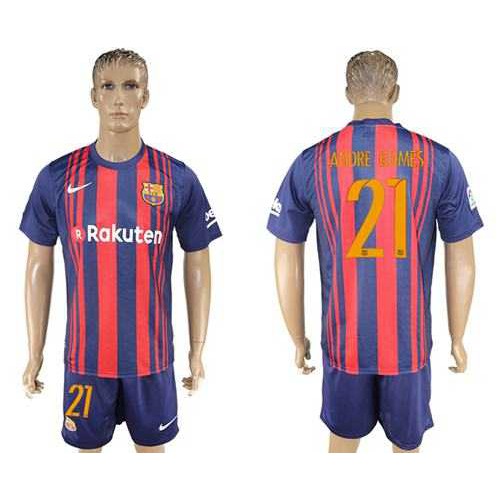 Barcelona #21 Andre Gomes Home Soccer Club Jersey
