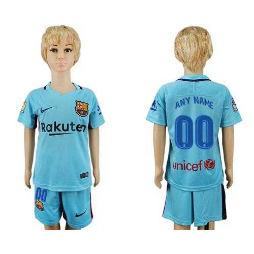 Barcelona Personalized Away Kid Soccer Club Jersey