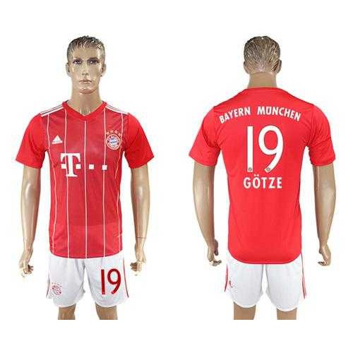 Bayern Munchen #19 Gotze Home Soccer Club Jersey