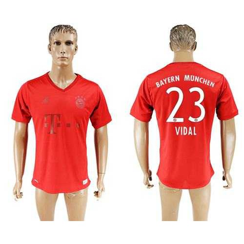 Bayern Munchen #23 Vidal Marine Environmental Protection Home Soccer Club Jersey