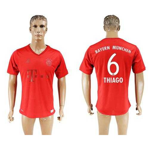 Bayern Munchen #6 Thiago Marine Environmental Protection Home Soccer Club Jersey