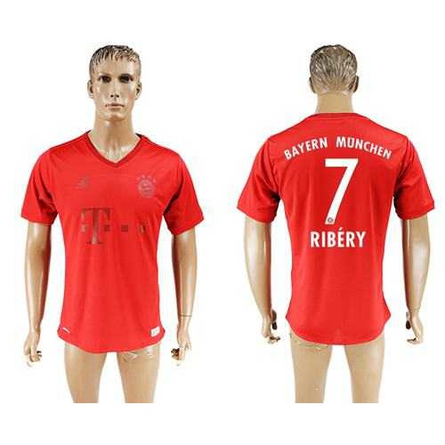 Bayern Munchen #7 Ribery Marine Environmental Protection Home Soccer Club Jersey