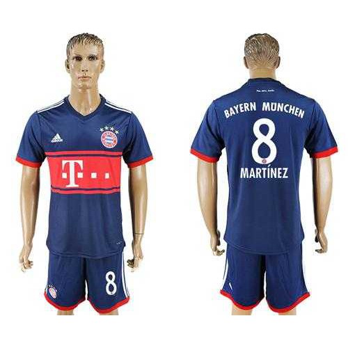 Bayern Munchen #8 Martinez Away Soccer Club Jersey