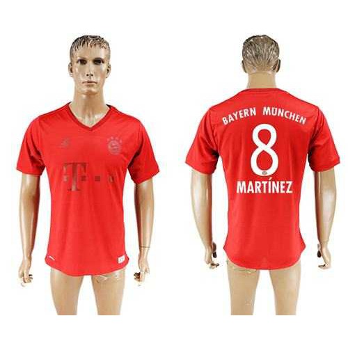 Bayern Munchen #8 Martinez Marine Environmental Protection Home Soccer Club Jersey