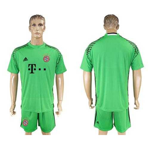 Bayern Munchen Blank Green Goalkeeper Soccer Club Jersey
