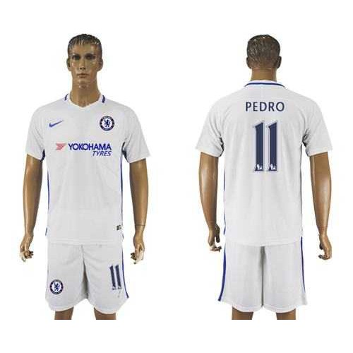 Chelsea #11 Pedro Away Soccer Club Jersey