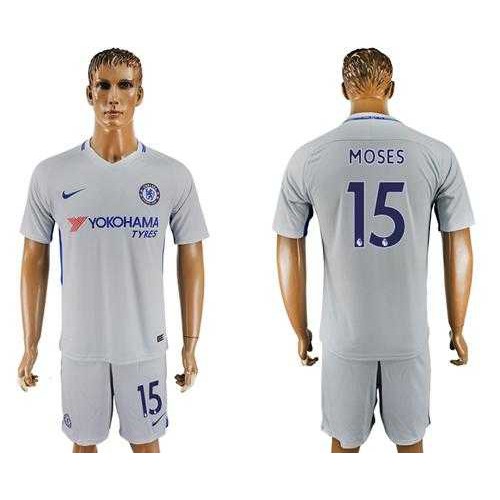 Chelsea #15 Moses Sec Away Soccer Club Jersey