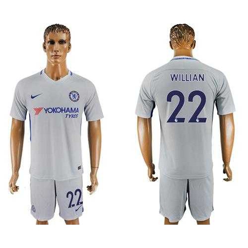 Chelsea #22 Willian Sec Away Soccer Club Jersey