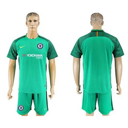Chelsea Blank Green Goalkeeper Soccer Club Jersey